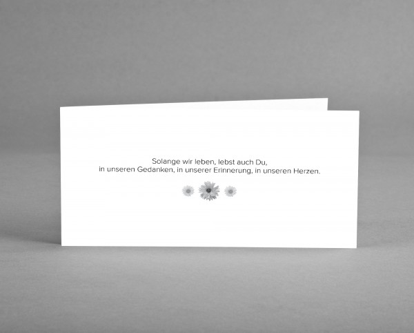 10 INDIVIDUALISIERBARE Traueranzeigen mit Foto schwarz-weiß inkl. Kuverts