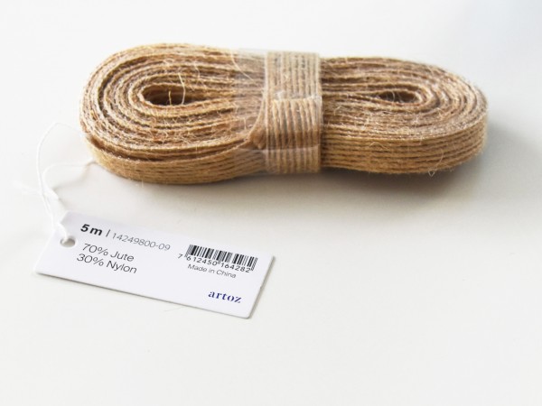 GESCHENKBAND JUTE von artoz