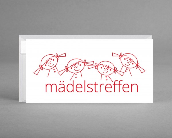10 Stück Gutschein- &amp; Einladungskarten &quot;mädelstreffen&quot; Junggesellinnenabschied, Spa, Kino inkl. Kuve