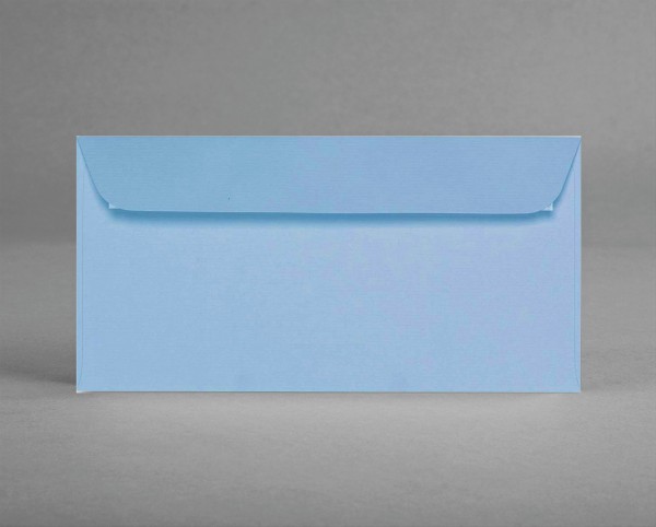5 original Artoz Kuverts in pastellblau, C6, DIN lang, ohne Sichtfenster (Set)