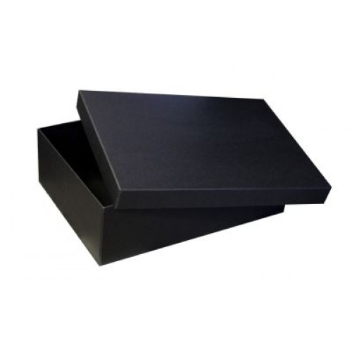 A3 IN SCHWARZ MATT: Stabile Schachtel mit Deckel als Geschenkbox, Dokumentenbox - PURE BOX von artoz