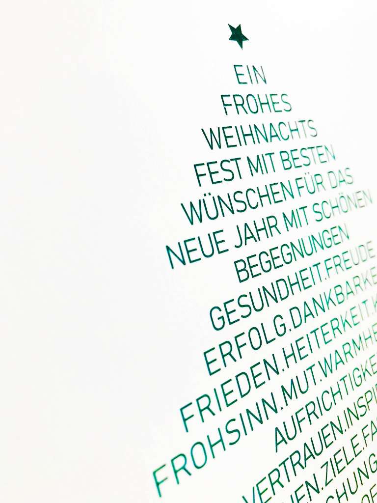 Cherry Orchard Weihnachtskarte „Just For You“ – Goldfolienveredelt, Mit Goldfarbenem Umschlag, 159x159 Mm