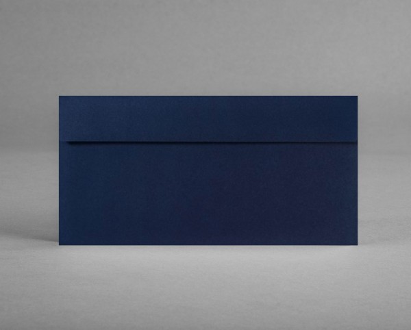 In NAVY: 5 original Artoz Kuverts in dunkelblau DIN lang, ohne Sichtfenster (Set)