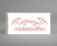 NACHHALTIG: Klappkarte als Gutschein & Einladung "mädelstreffen" Junggesellinnenabschied, Spa, Kino NACHHALTIG: Klappkarte als Gutschein & Einladung "mädelstreffen" Junggesellinnenabschied, Spa, Kino