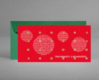 IN TANNENGRÜN: 2 in 1 ADVENTSKALENDER-WEIHNACHTSKARTE BAUMKUGELN mit Zitaten inkl. Kuvert IN TANNENGRÜN: 2 in 1 ADVENTSKALENDER-WEIHNACHTSKARTE BAUMKUGELN mit Zitaten inkl. Kuvert