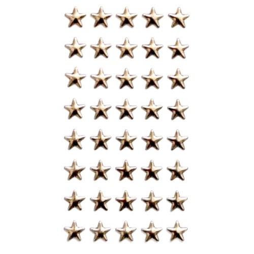 40 KUPFER STRASS STICKER STERNE von artoz